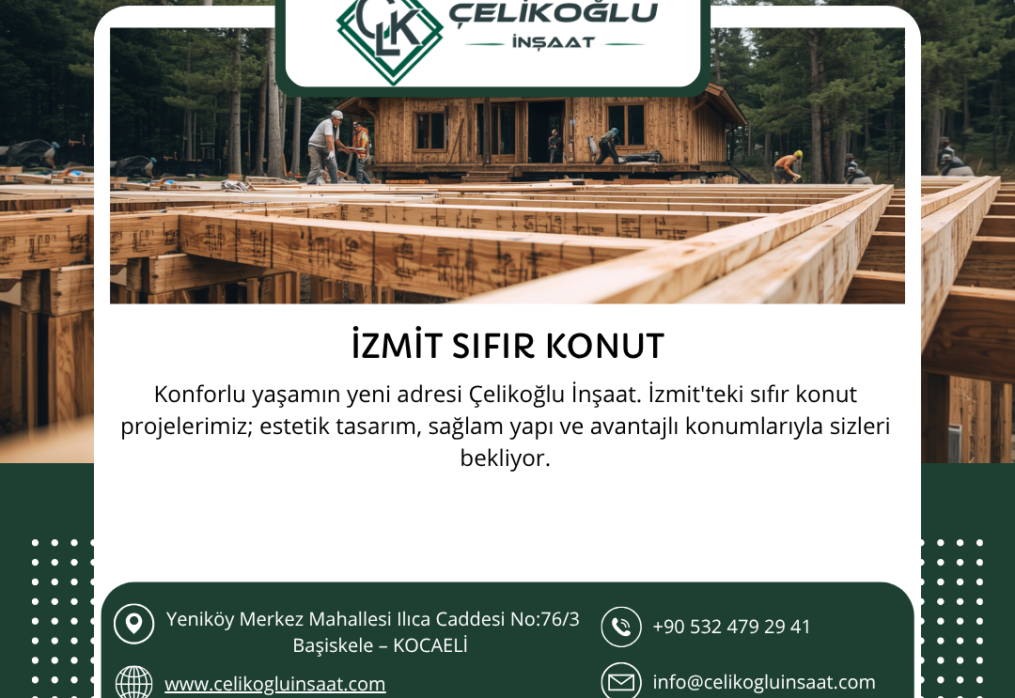 İzmit Sıfır Konut – Çelikoğlu İnşaat