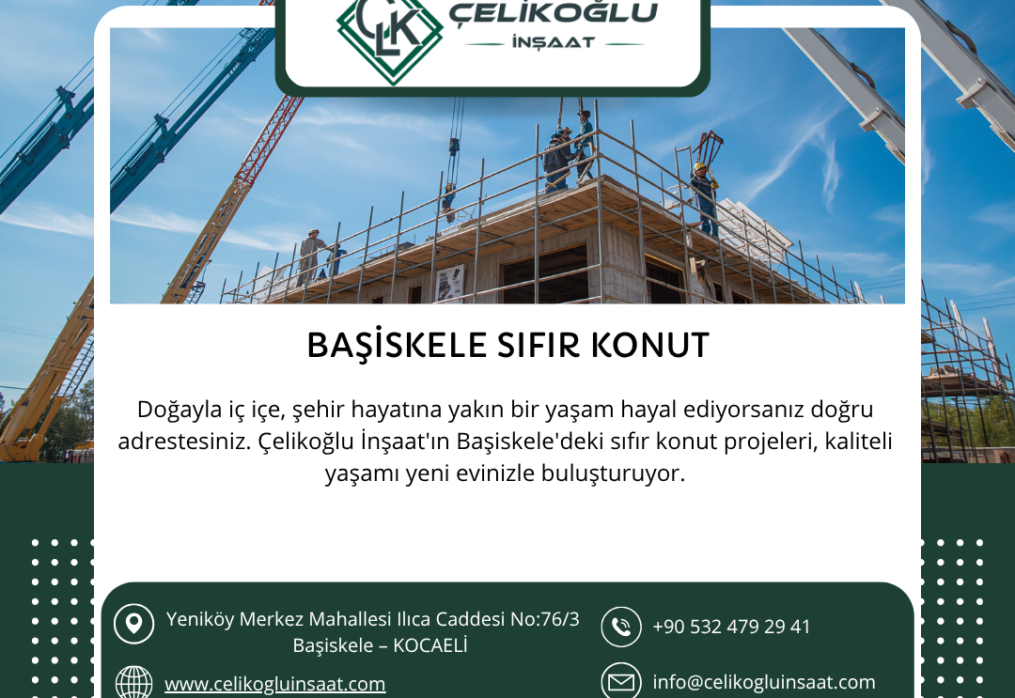 Başiskele Sıfır Konut – Çelikoğlu İnşaat