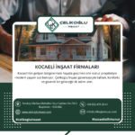 Kocaeli inşaat firmaları - Çelikoğlu İnşaat